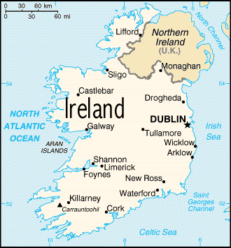 Map of Ireland